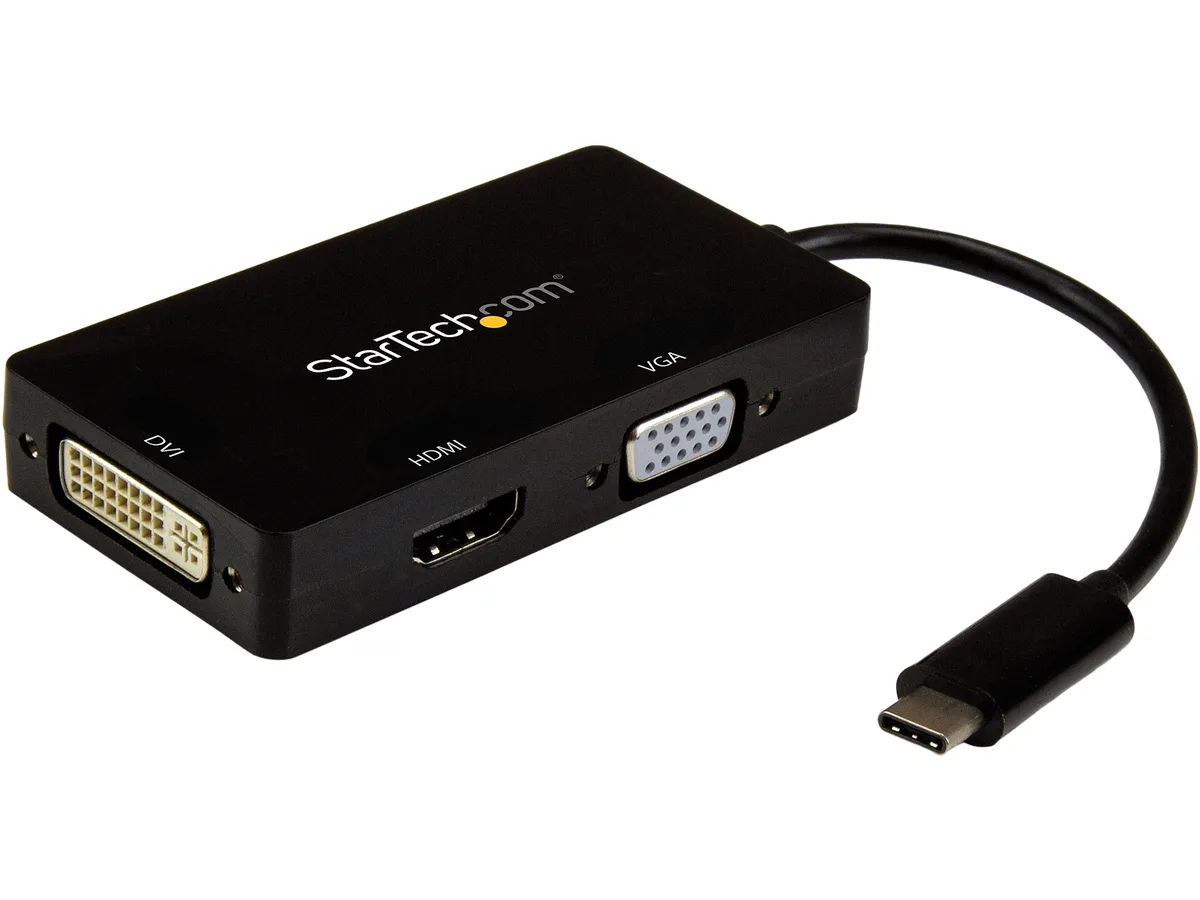STARTECH STARTECH CDPVGDVHDBP USB-C Multiport Video Adapter 4K 30 Hz HDMI DVI VGA — product photo