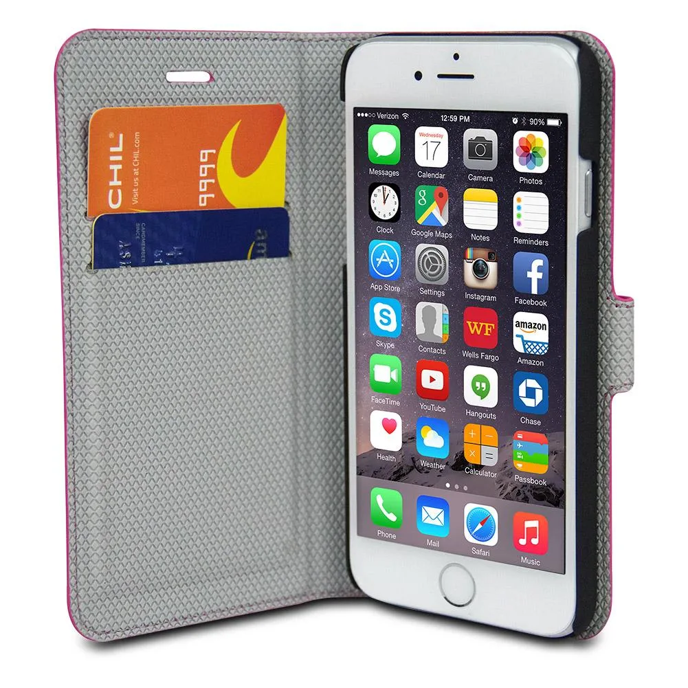 CHIL Products CHIL Products Attraction Jacket Magnetic Wallet &amp; Case iPhone 6 Plus Pink — product photo