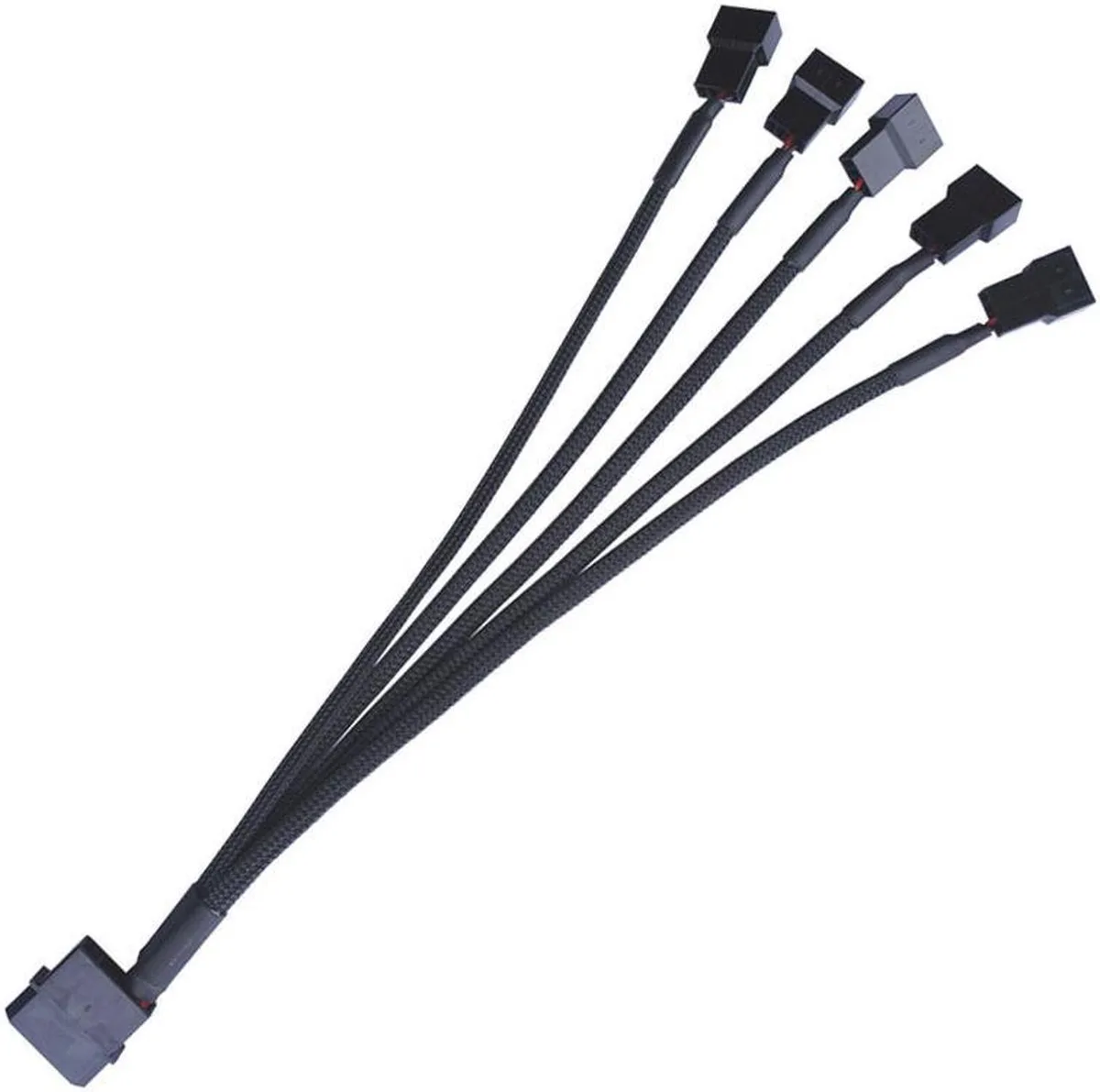 Vszerda Vszerda Molex to 4×3/4-pin Fan Splitter 10 inch Black — product photo
