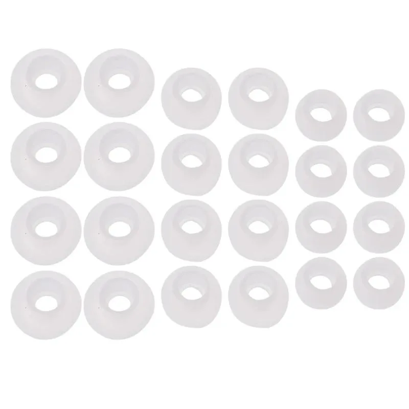 WMtec WMtec Silicone Ear Tips 12 Pairs Black Transparent — product photo