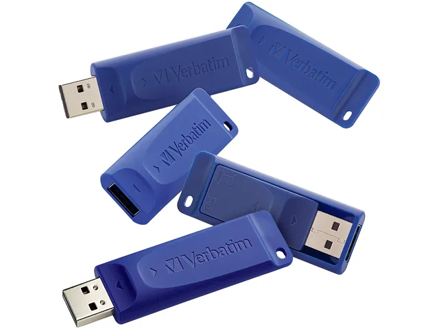 VERBATIM VERBATIM 99121 8GB USB 2.0 flash drive blue 5-pack — product photo