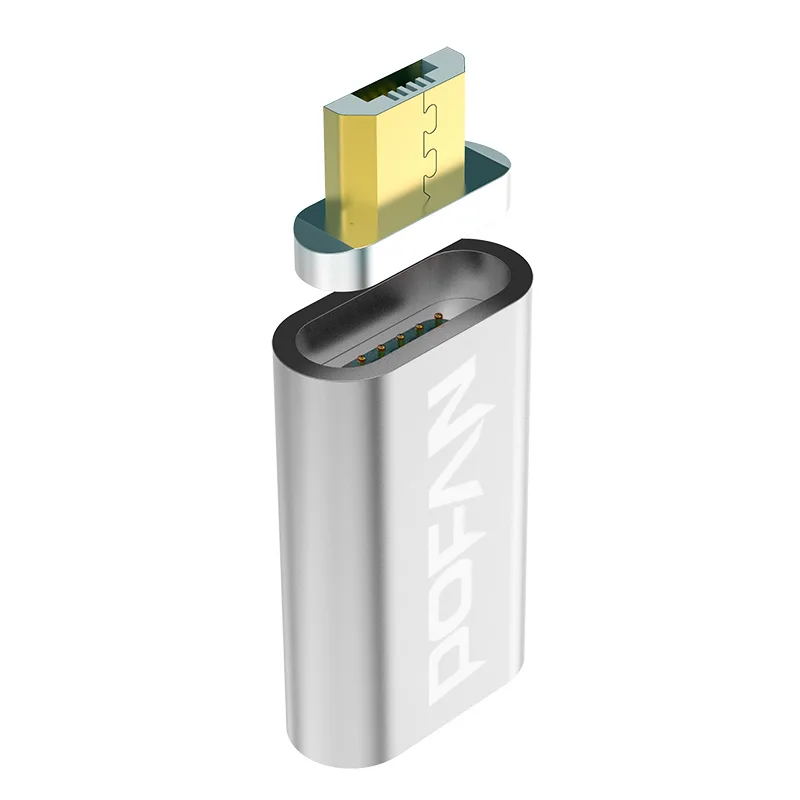 Shenzhen XiuMei garden,Ltd Shenzhen XiuMei garden,Ltd Micro USB Magnetic Adapter Aluminum Silver — product photo