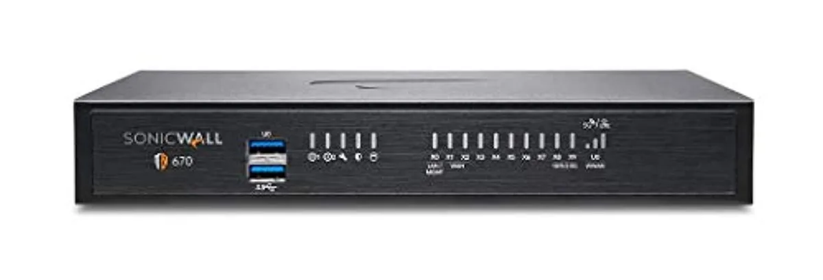 SonicWall SonicWall TZ670 02-SSC-5685 firewall appliance 8x1GbE 2x10GbE 2yr APSS — product photo