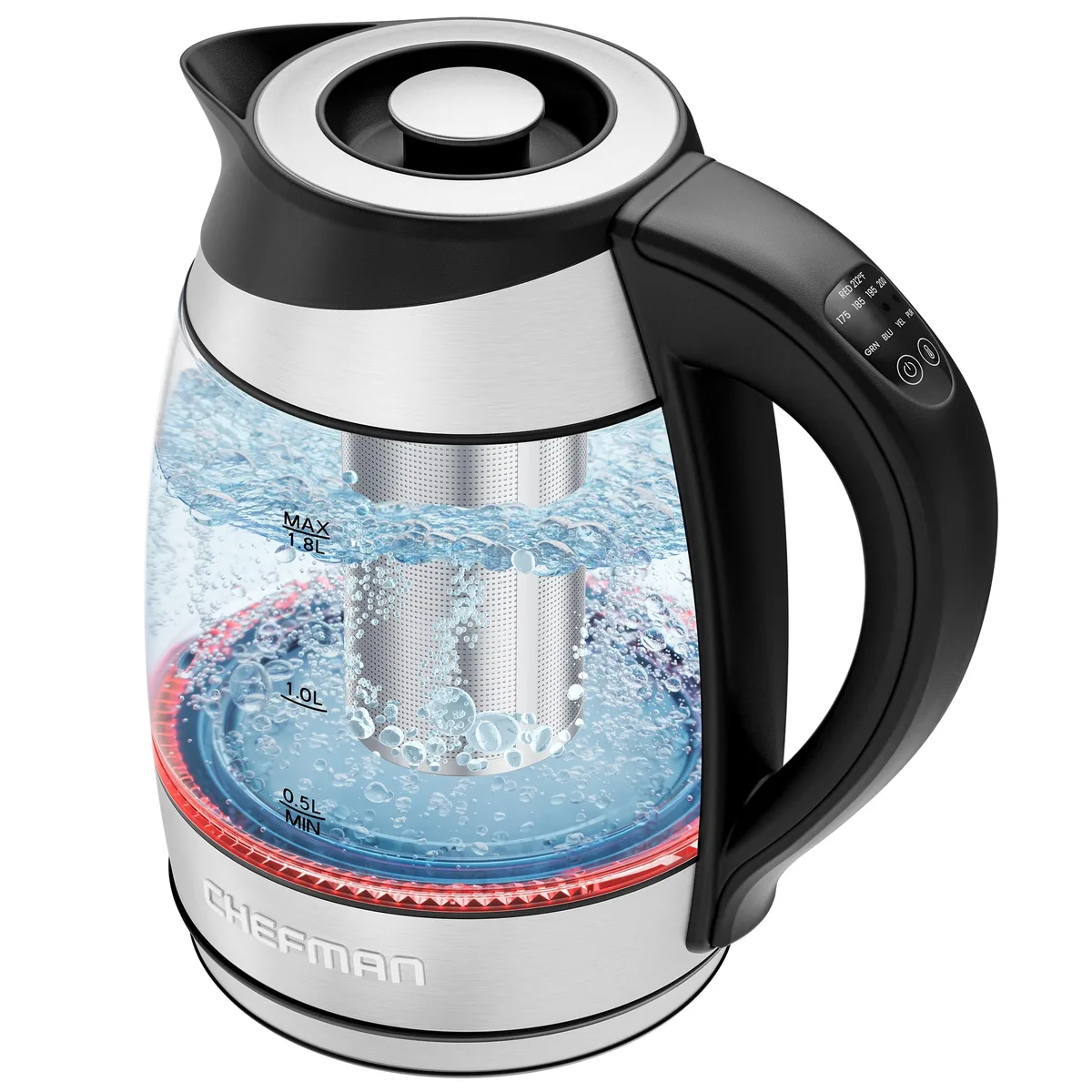  Chefman RJ11-17-CTI Electric Kettle 1.8L Temperature Control — product photo