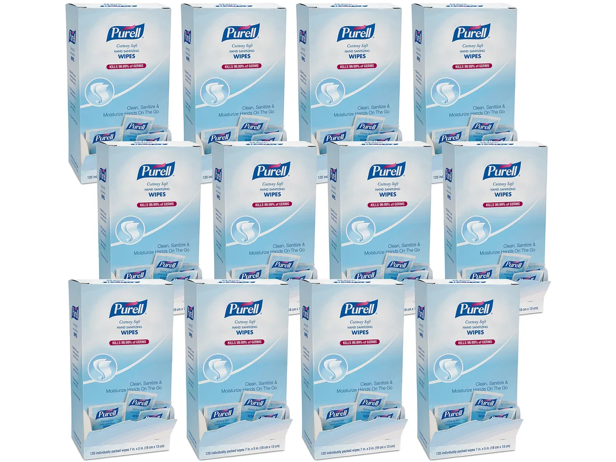 GOJO GOJO 902712CT Cottony Soft Sanitizing Wipes 12 Carton — product photo