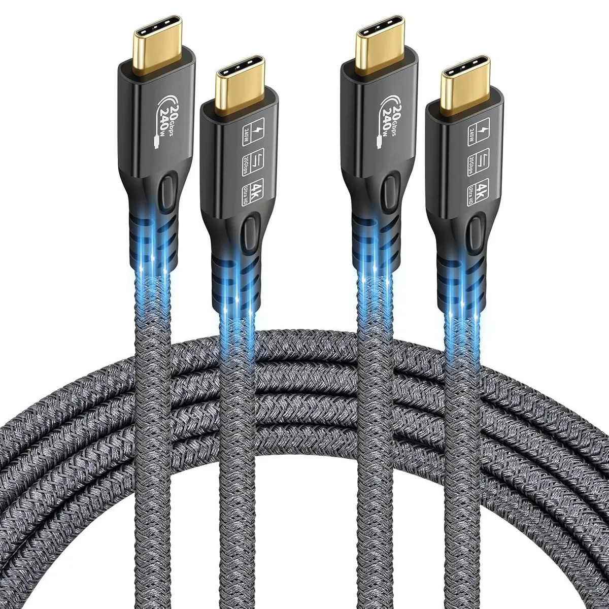 miqpower miqpower USB C 3.2 Gen2x2 20Gbps 240W PD 3.1 Cable 2m — product photo