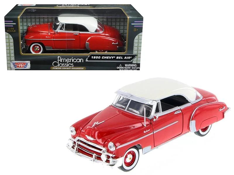 MOTORMAX MOTORMAX 1950 Chevrolet Bel Air Red 1/24 Diecast Car Model — product photo