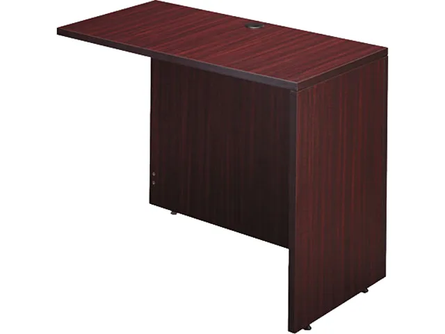 Alera Alera ALEVA354224MY Valencia Series Reversible Return Bridge Shell 42w 23d Mahogany office furniture — 商品写真