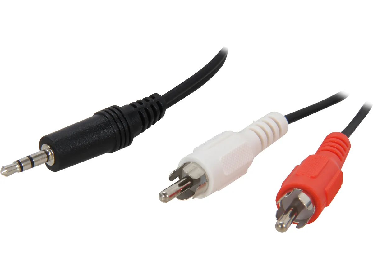 Cables To Go Cables To Go 40423 3.5mm Stereo Male to 2 RCA Male Y-Cable 6 ft — product photo