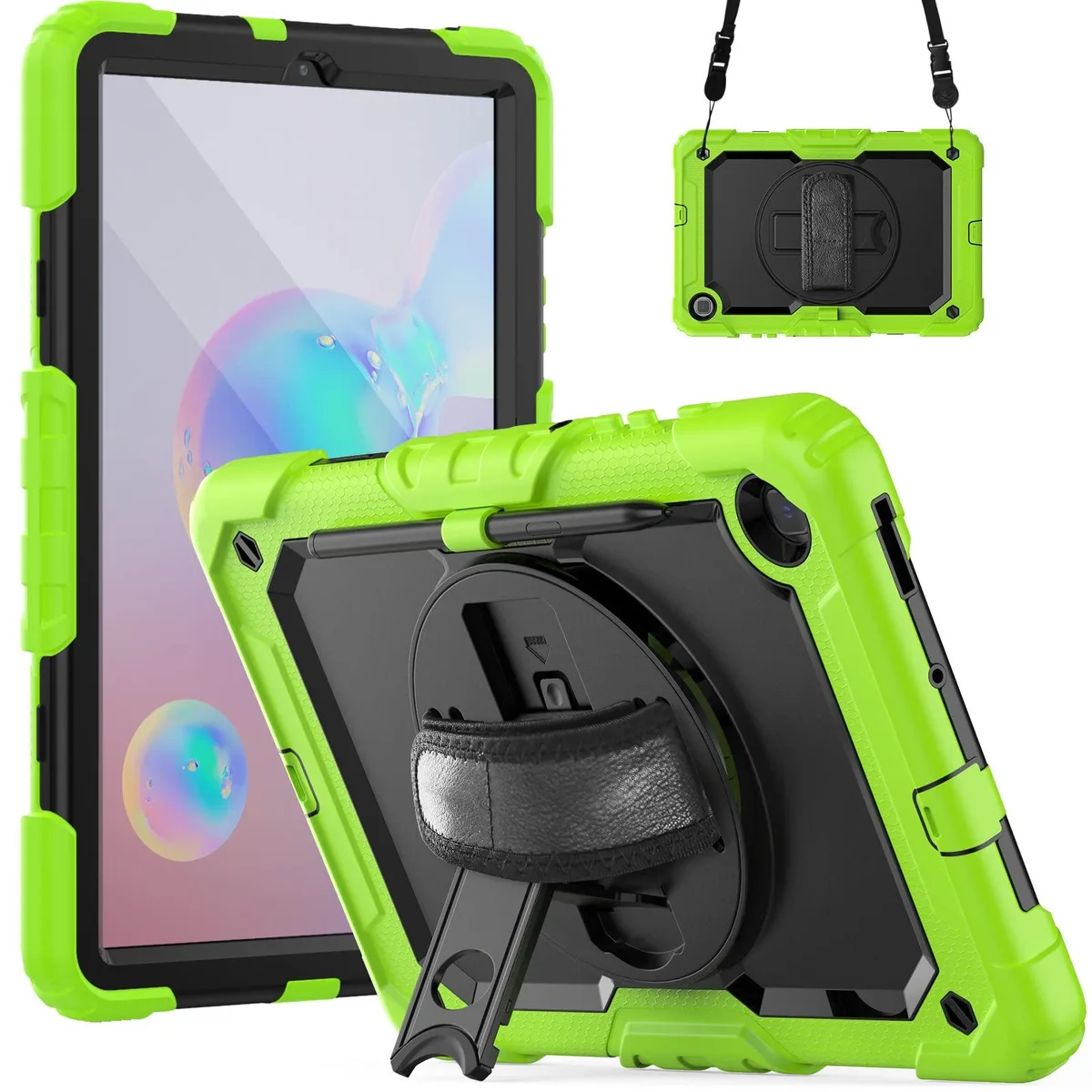 Timoom Timoom Heavy Duty Case 360° Stand Shoulder Strap Green 10.4 SM-P610/P613/P615/P619/P620/P625 — product photo