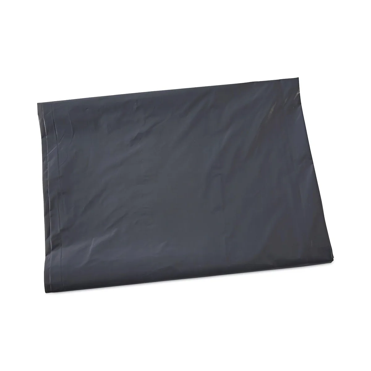Carton of 100 gray 60-gallon trash bags 38 by 58 inches 1.3 mil thick