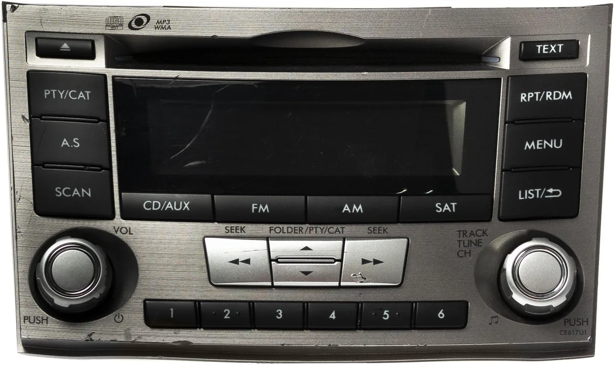 1 Factory Radio 1 Factory Radio 86201-AJ61A AM FM CD Receiver 2012-2014 Subaru Legacy — product photo