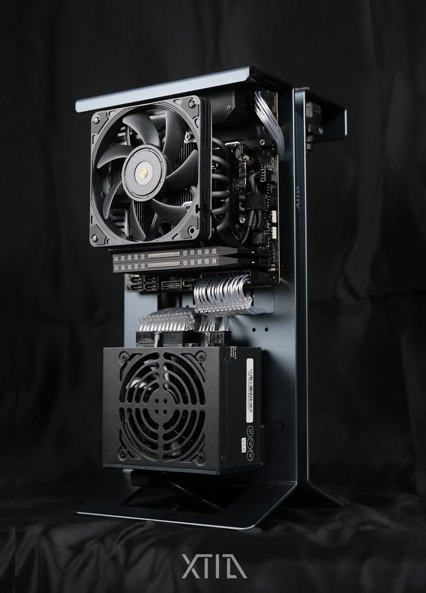 XTIA XTIA Xproto-L V2 Black Open-Frame ITX Case PCIe 5.0 Bundle — product photo