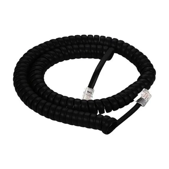 Lumenzi Lumenzi TC-HSCRD-12-FBK-1 12 FT Flat Black Handset Cord — product photo