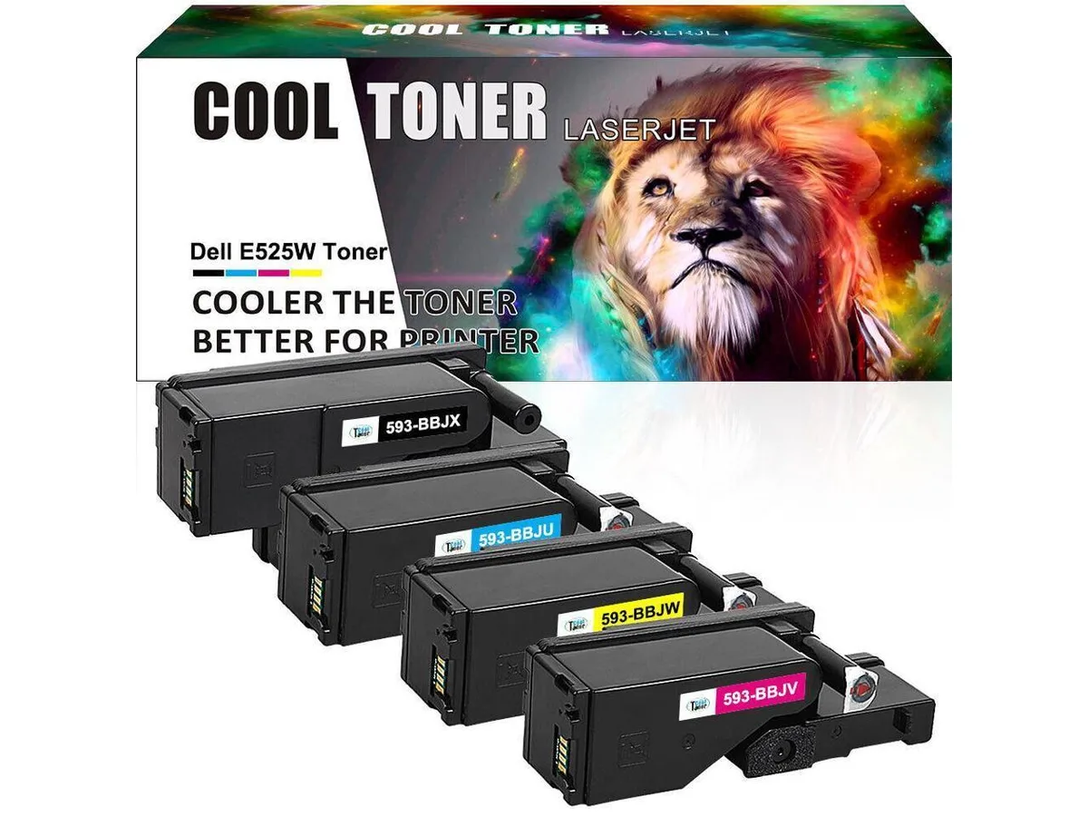 V4ink V4ink 4 Pack Color 593-BBJX Toner Cartridge Compatible With Dell E525W Printer — product photo