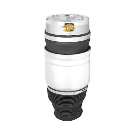 Unity 15-132501 front left air spring, black rubber bellows with metal end caps