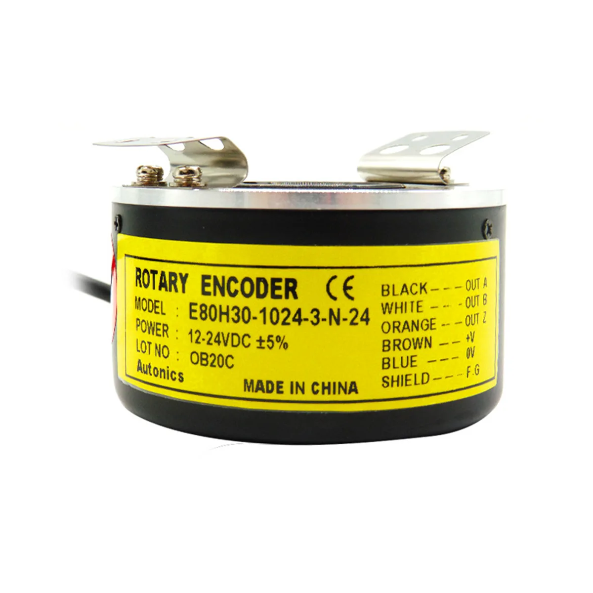 Autonics Corp Autonics Corp E80H30-1024-3-N-24 Rotary Encoder 1024P/R NPN 12-24VDC IP50 — product photo