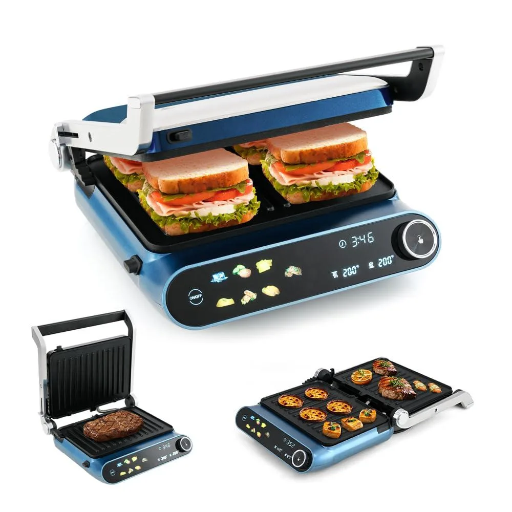 NShi NShi AR-0002-34 1200W panini grill press griddle — product photo