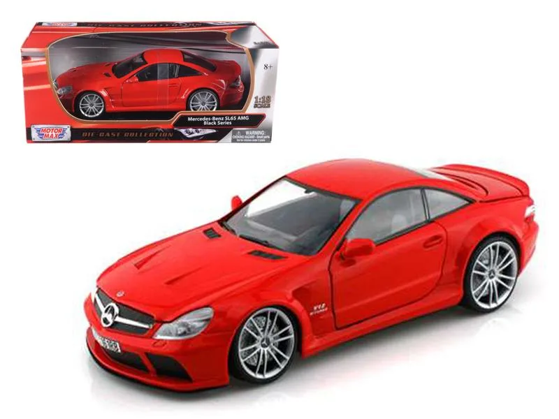 MOTORMAX MOTORMAX Mercedes SL65 AMG Black Series (R230) Red 1/18 Diecast Vehicle — product photo