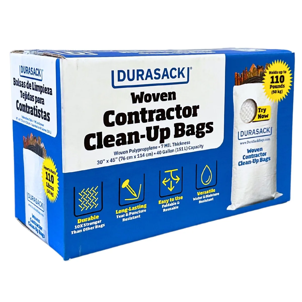 Baldwin DURASACK Contractor Bags 40 Gallon Pack of 16 — product photo
