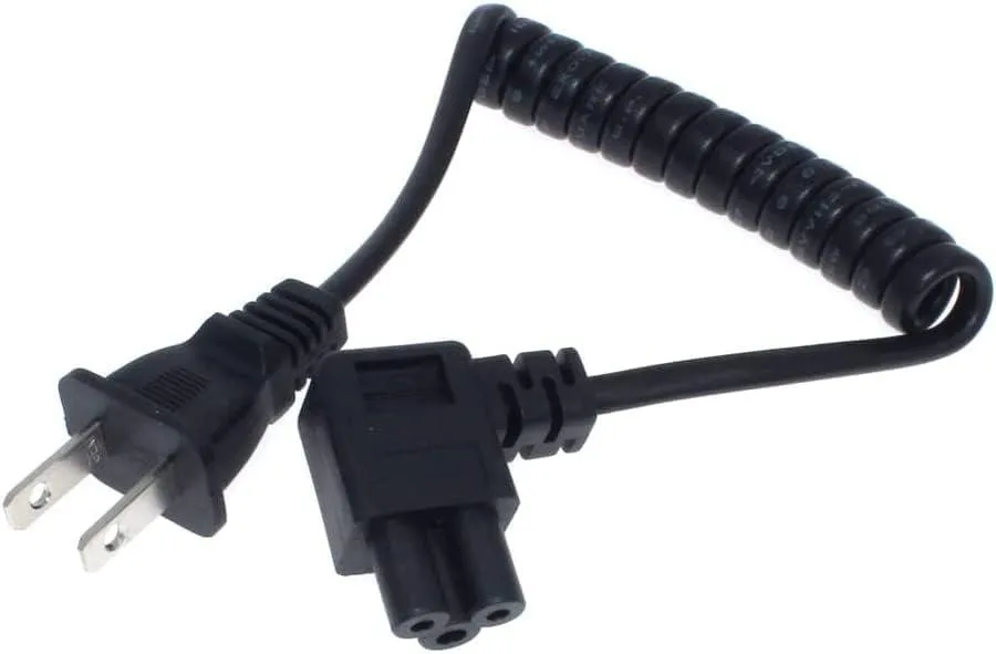 TeKit TeKit 1-15P to C5 Angled Retractable Power Extension Cord 30-75cm 18AWG Gray — product photo