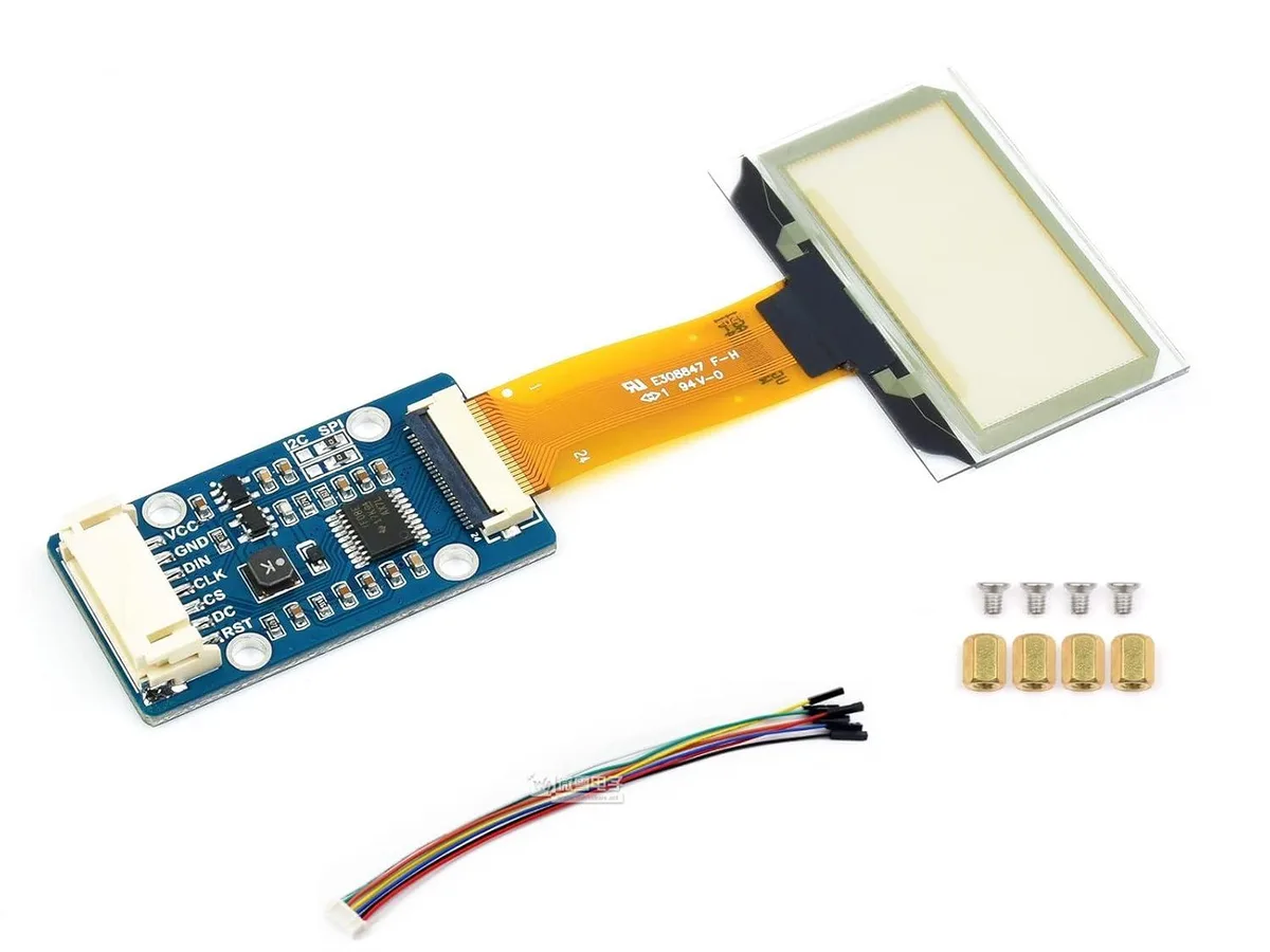 LORDWORLD LORDWORLD 1.51inch Transparent OLED Display Module 128×64 Light Blue — product photo