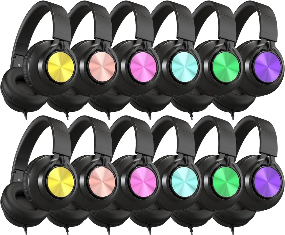 BFKK BFKK A8 Wired Headset 12-Pack Mixed Colour 3.5mm Jack — product photo