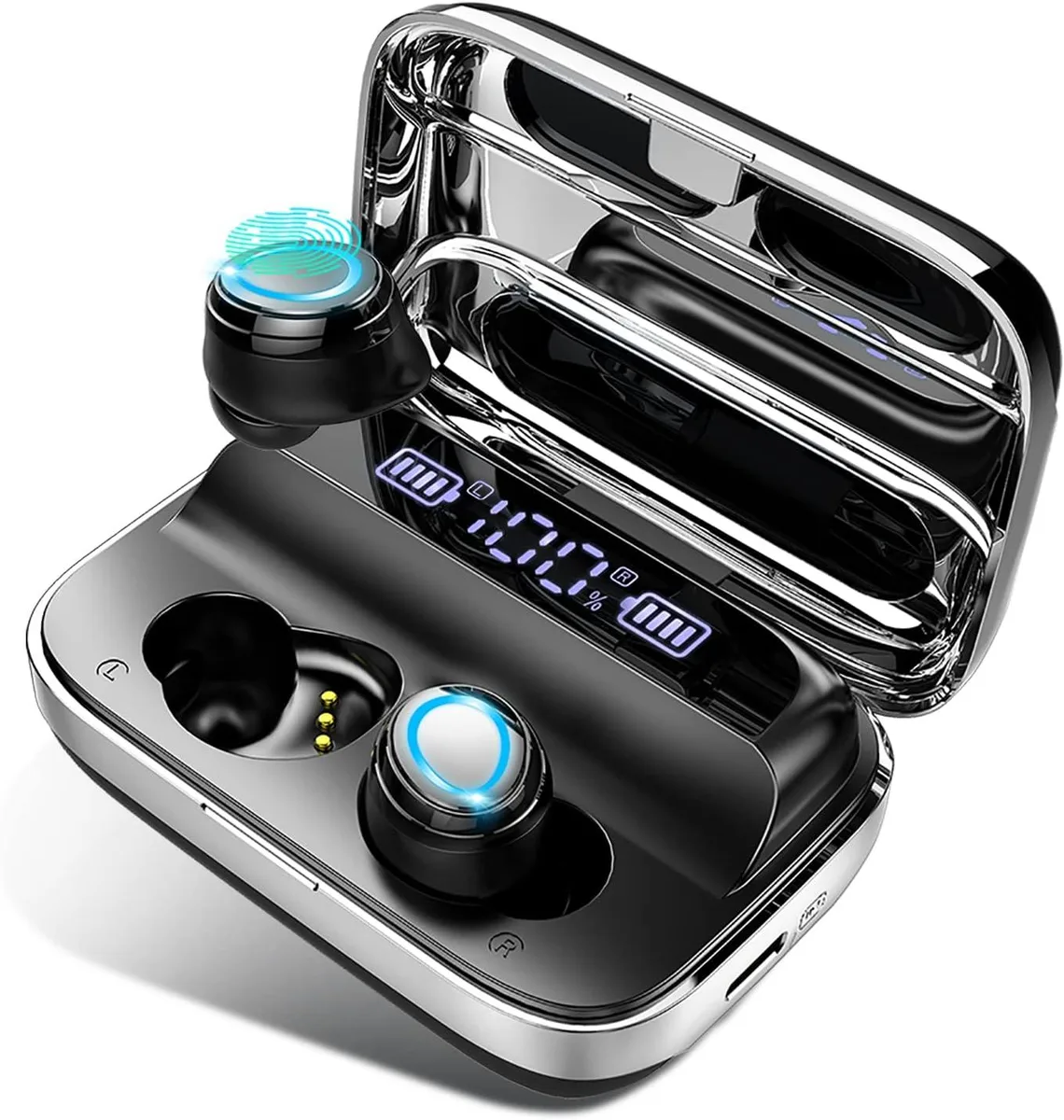 EVESKY EVESKY Bluetooth 5.3 Earbuds 140H Playtime IP7 Waterproof Headset — product photo