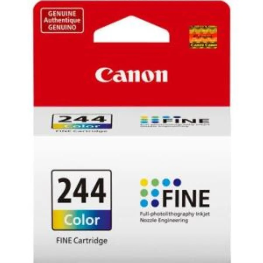 Canon CL-244 color ink cartridge in rectangular box