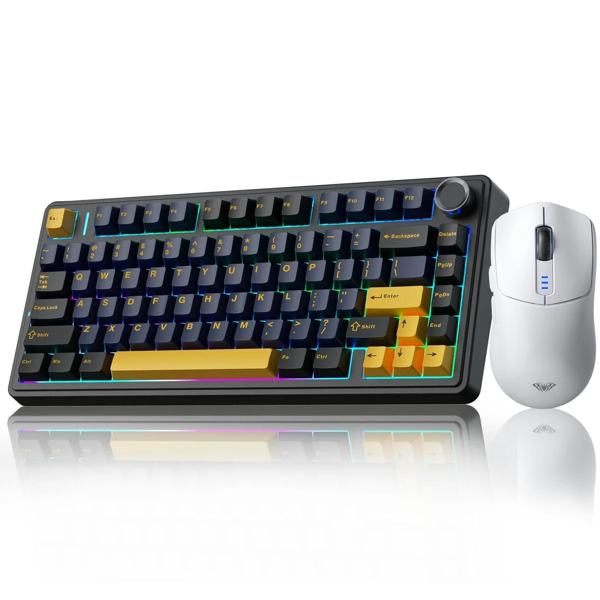 Vszerda Vszerda F75 75% Wireless Mechanical Keyboard + SC580 Mouse White — product photo