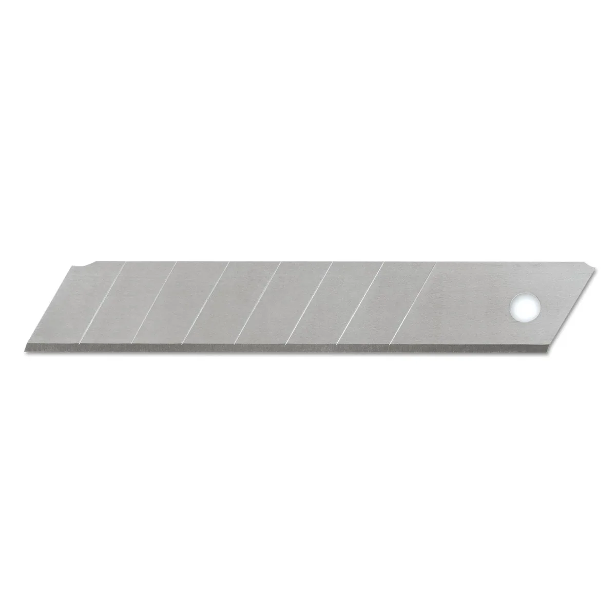 Ten silver snap-off blades in a pack