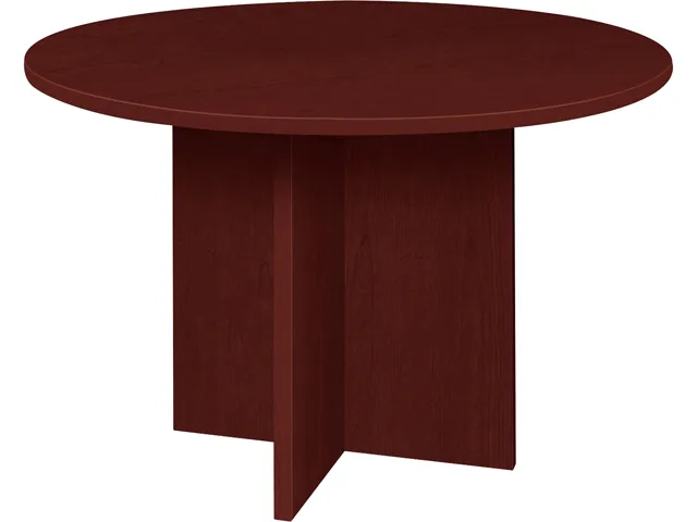 Lorell Lorell PT42RMY Prominence 2.0 Round Conference Table 42" Mahogany — product photo