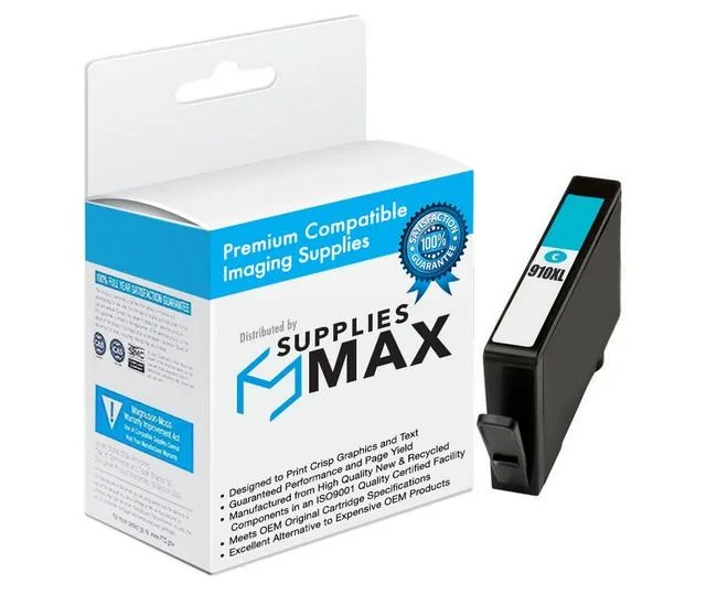 SuppliesMax SuppliesMax 3YL62AN Cyan High Yield Inkjet Cartridge 825 Pages — product photo