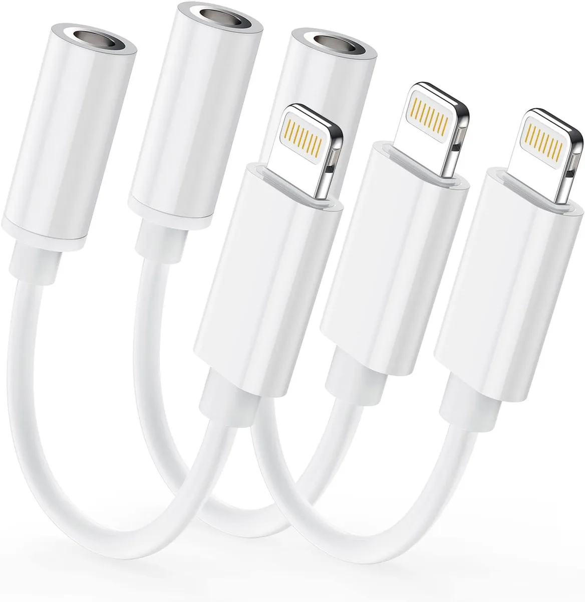 JPWEB JPWEB Lightning to 3.5mm Jack Audio Adapter 3 Pack — product photo