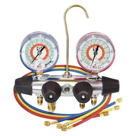 JB Industries JB Industries 25233 4-Valve Manifold Gauge Set 60 in Hoses 0-800 psi — product photo