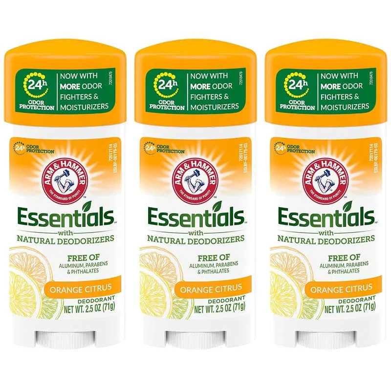 Arm &amp; Hammer Arm &amp; Hammer ARMH-DS-ORG-2503 Deodorant Orange Citrus 2.5 oz 3-Pack — product photo