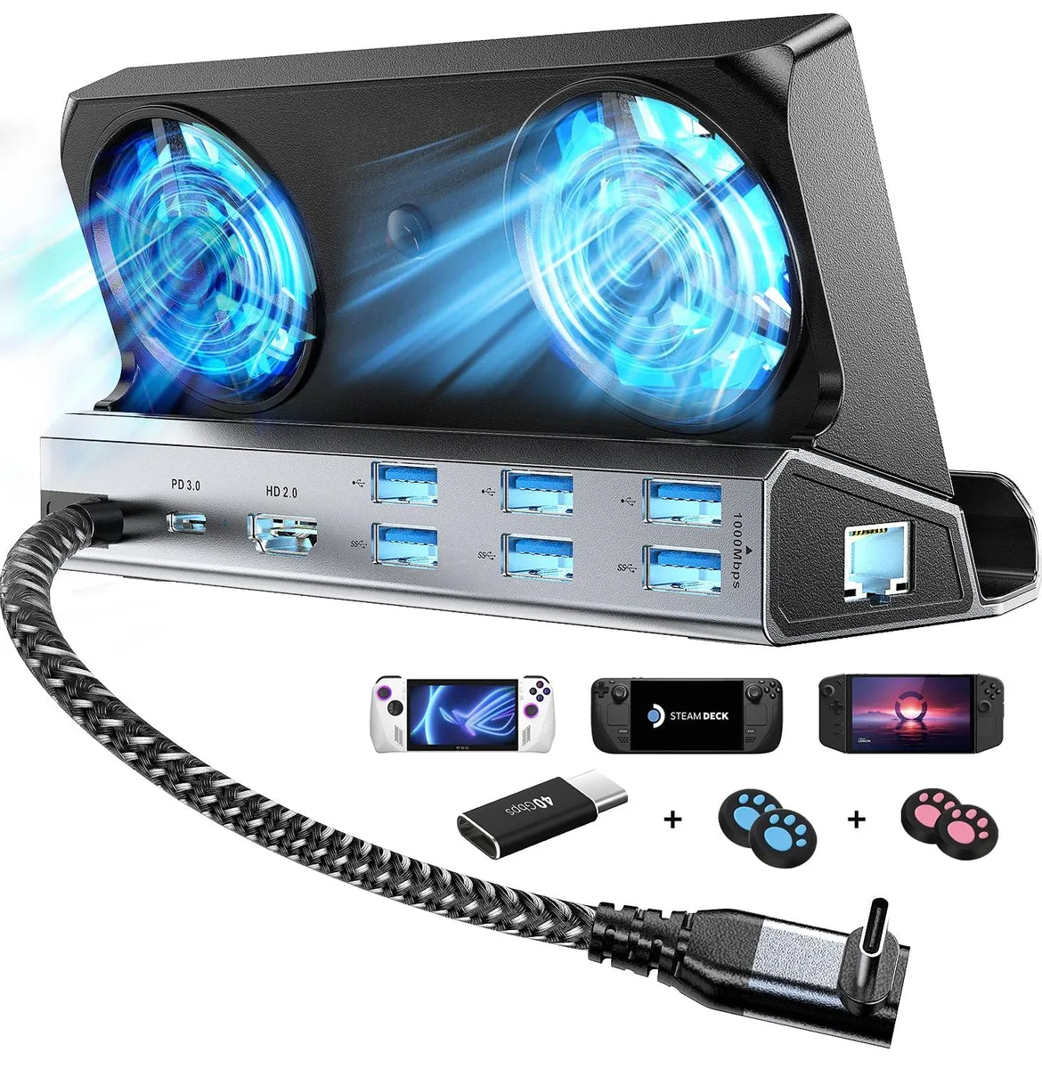  Belkin YCE-V262B 12-in-1 Docking Station with Dual Cooling Fans — product photo