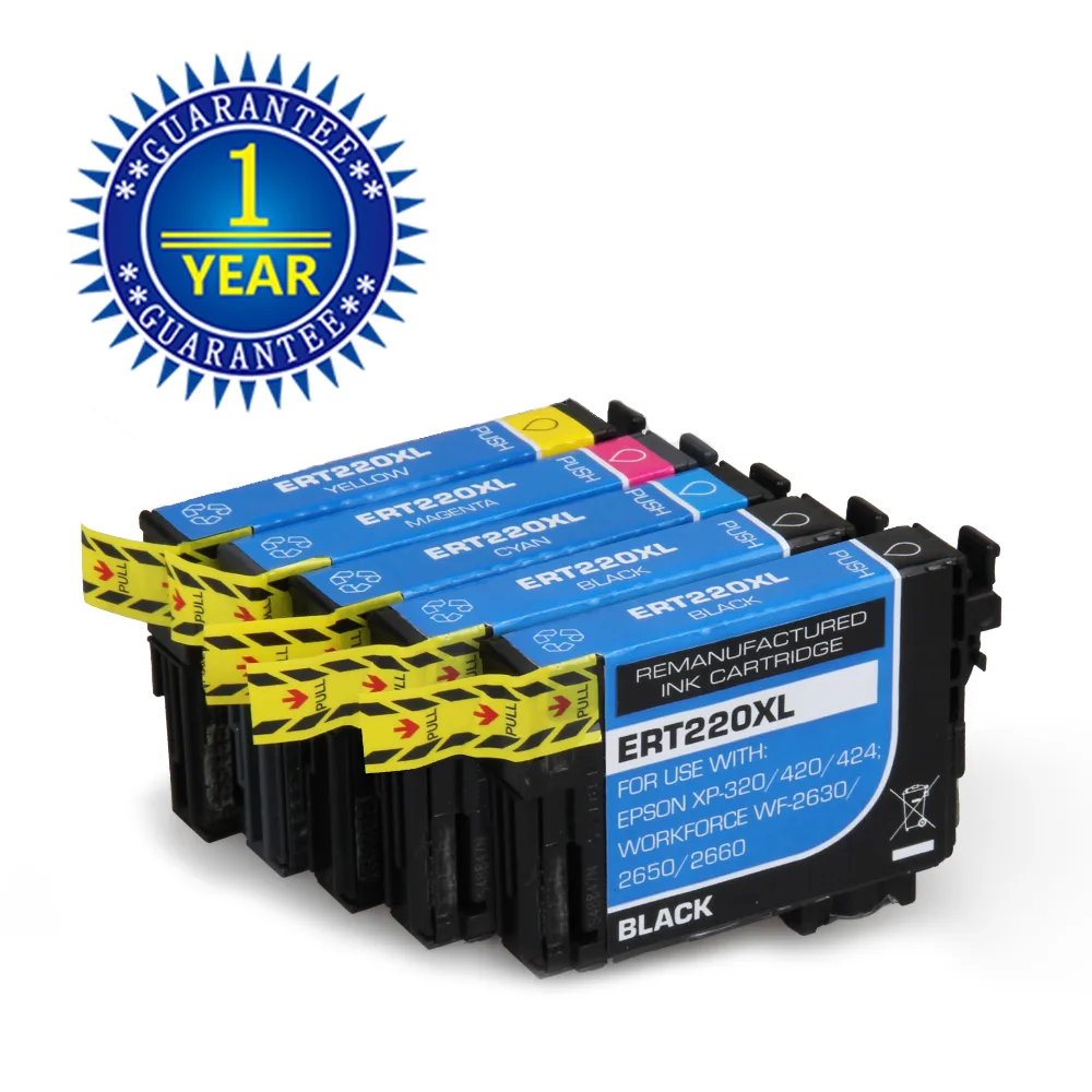 OmniTrade OmniTrade T220XL 5-Pack Ink Cartridges Black Cyan Magenta Yellow — product photo