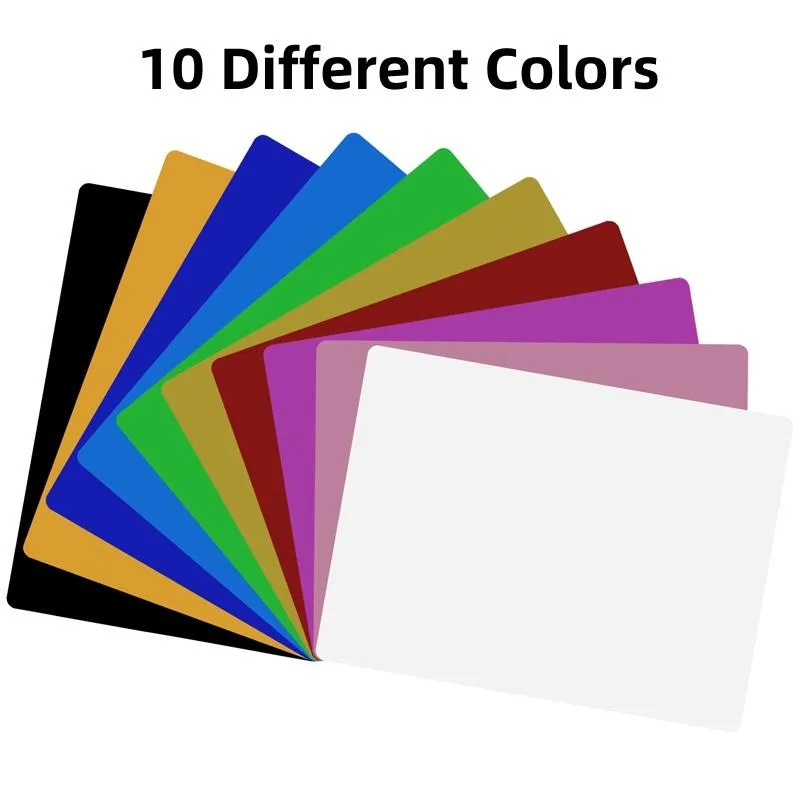 LONGER LONGER Premium Aluminum Business Cards 50 PCS 10 Colors 0.21mm 3D Printers Accessories — product photo