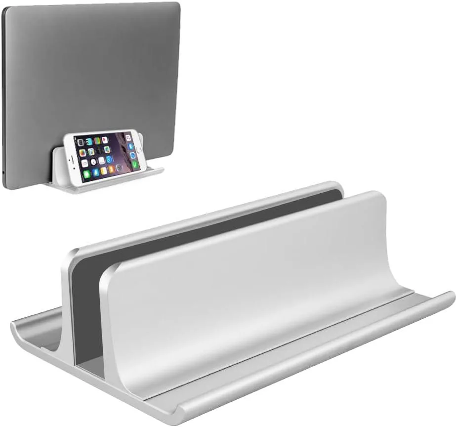 Emazne Emazne 3-in-1 Aluminum Vertical Laptop Stand Holder Adjustable Dock 0.55-1.69in up to 17.3in — product photo