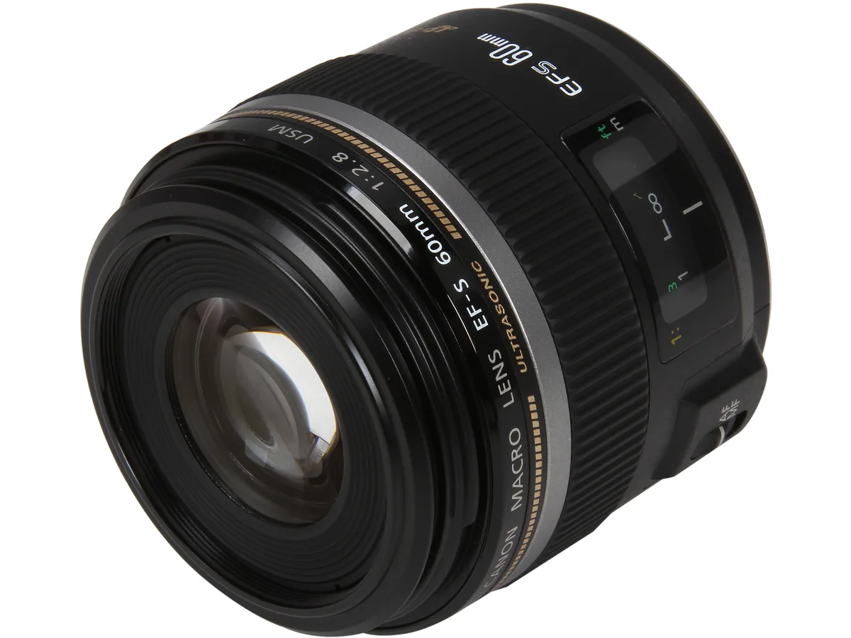 Canon Canon 0284B002 EF-S 60mm f/2.8 Macro USM camera lens — product photo