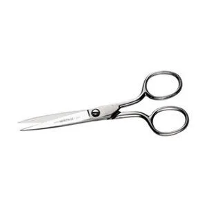 Heritage G404LR embroidery scissors, chrome-plated carbon steel, large rings, 4 inch overall