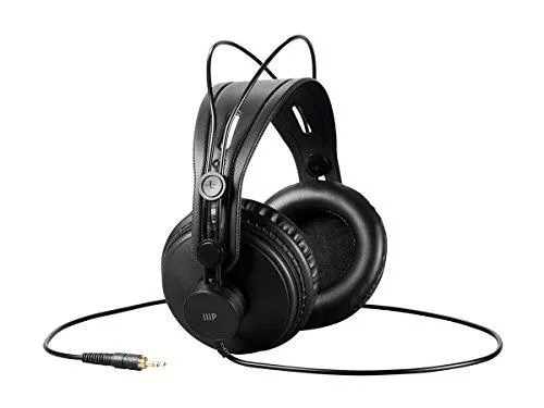 Monoprice Inc. Monoprice Inc. 116150 Modern Retro Over-Ear Headphones Black 50mm 15-25kHz 32Ω 94dB 9.8ft 1.13kg — product photo
