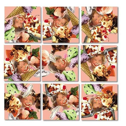 B.Dazzle B.Dazzle Ice Cream Scramble Squares 9 Piece Puzzle game — product photo