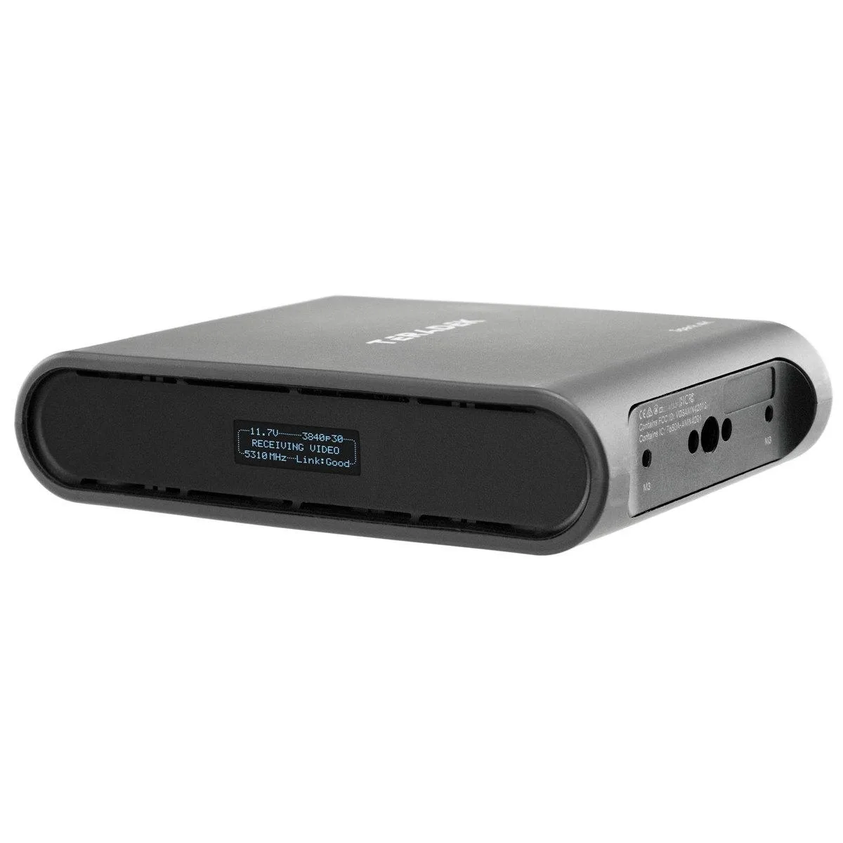 Compact Teradek Spark 4K Receiver with HDMI output and multiple mounting options