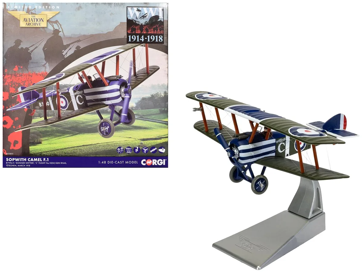 Corgi Corgi Sopwith Camel F.1 1/48 "Donner Wetter!" B7190 1918 RNAS — product photo
