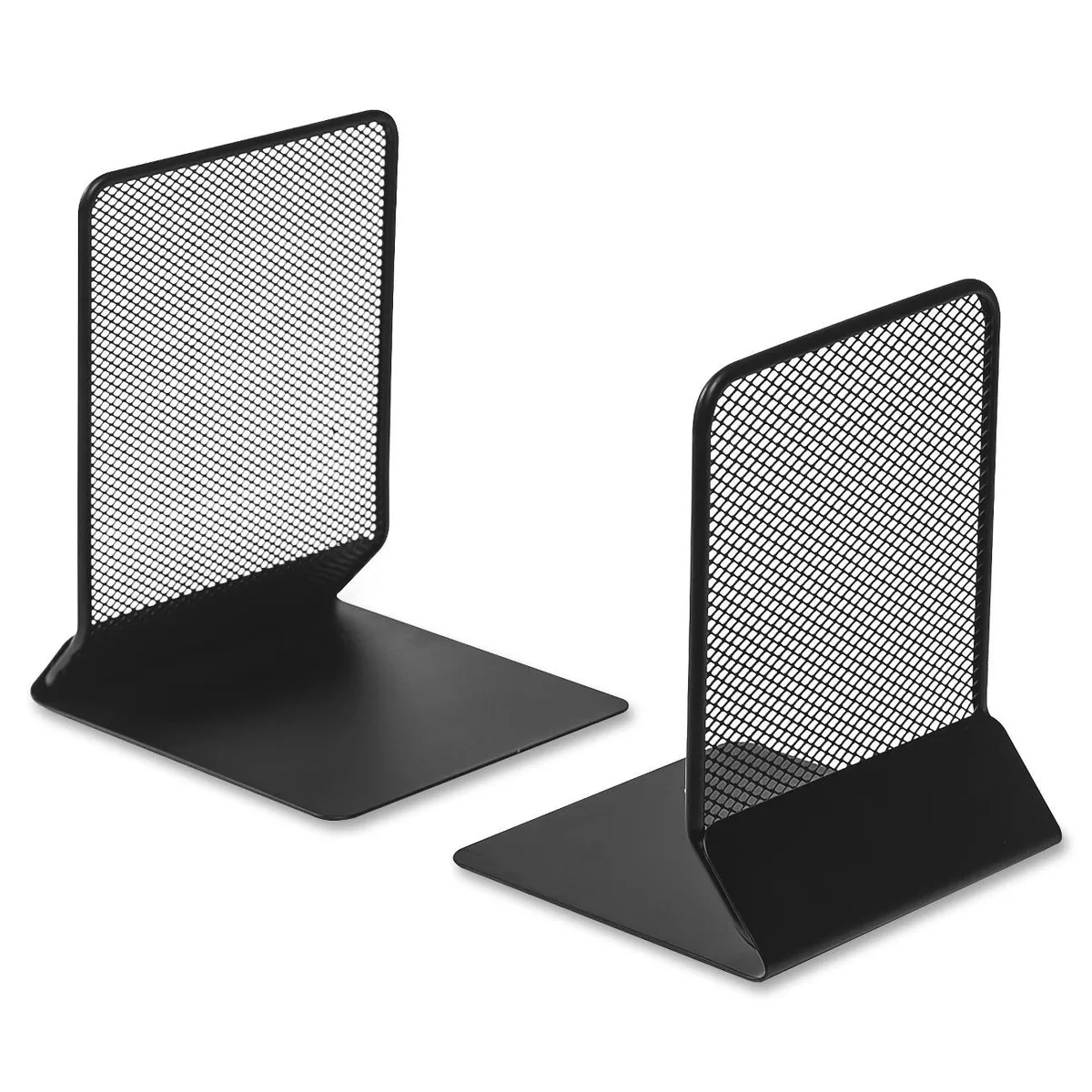 Lorell Lorell 84242 Mesh Bookends Pair Black Steel — product photo