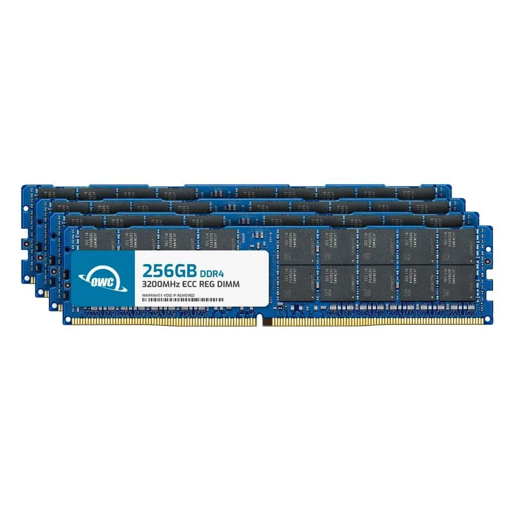 OWC OWC 1TB (4×256GB) DDR4 3200 CL22 ECC Registered RDIMM Kit for ASRock WRX80 Creator R2.0 — product photo