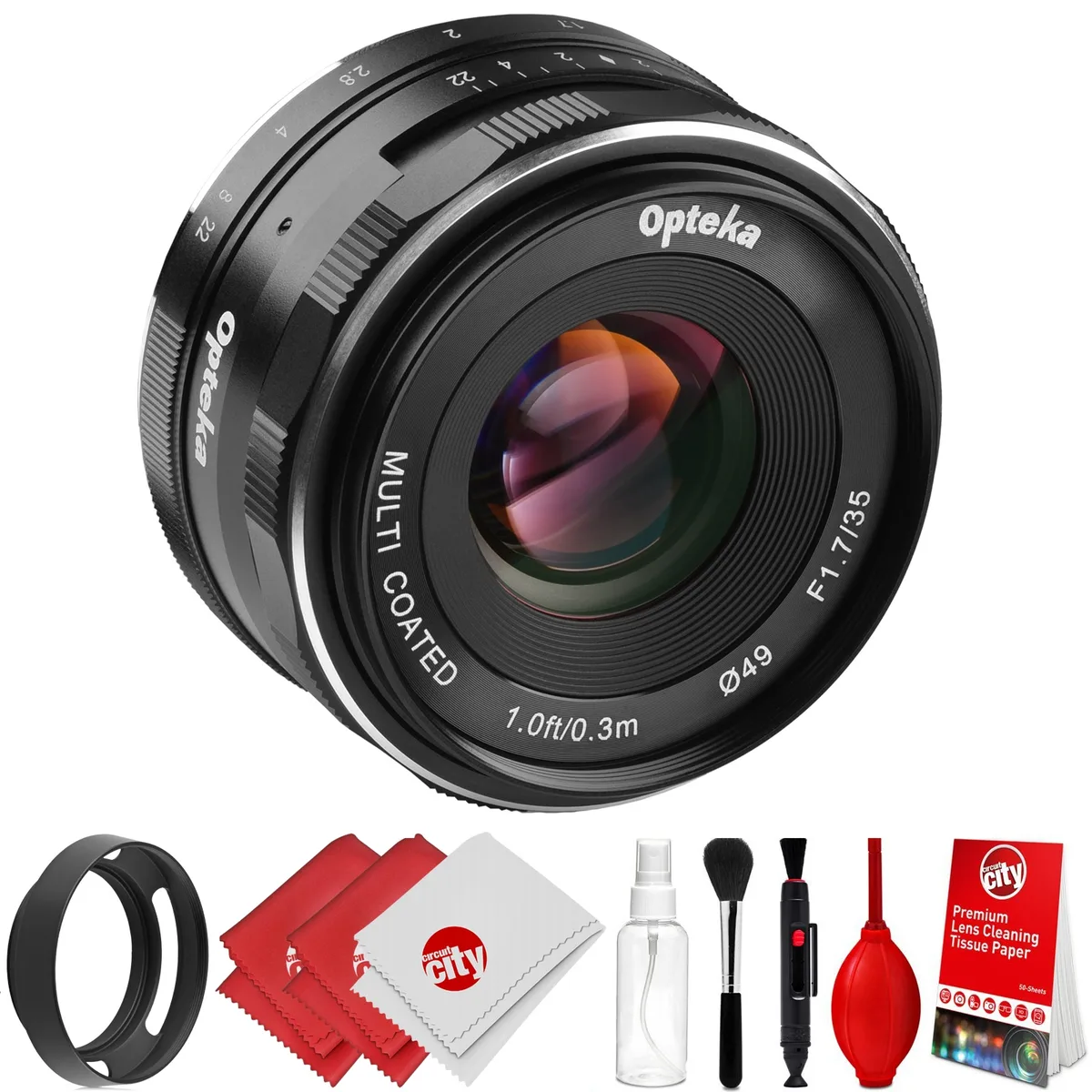 Opteka Opteka 35mm f/1.7 HD MC Manual Focus Prime Lens for Fuji X Mount — product photo