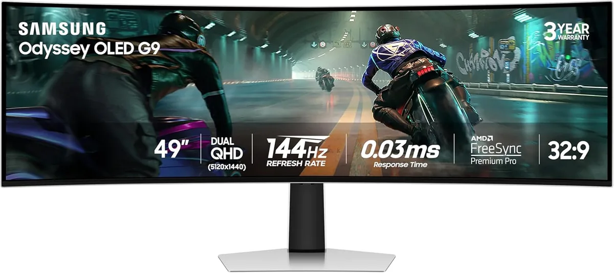 SAMSUNG SAMSUNG LS49DG910SNXZA 49" Odyssey OLED G9 gaming monitor — product photo